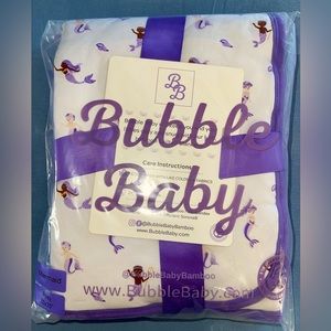 Bubble baby mermaid bamboo posy 35 x 35 baby blanket NIB